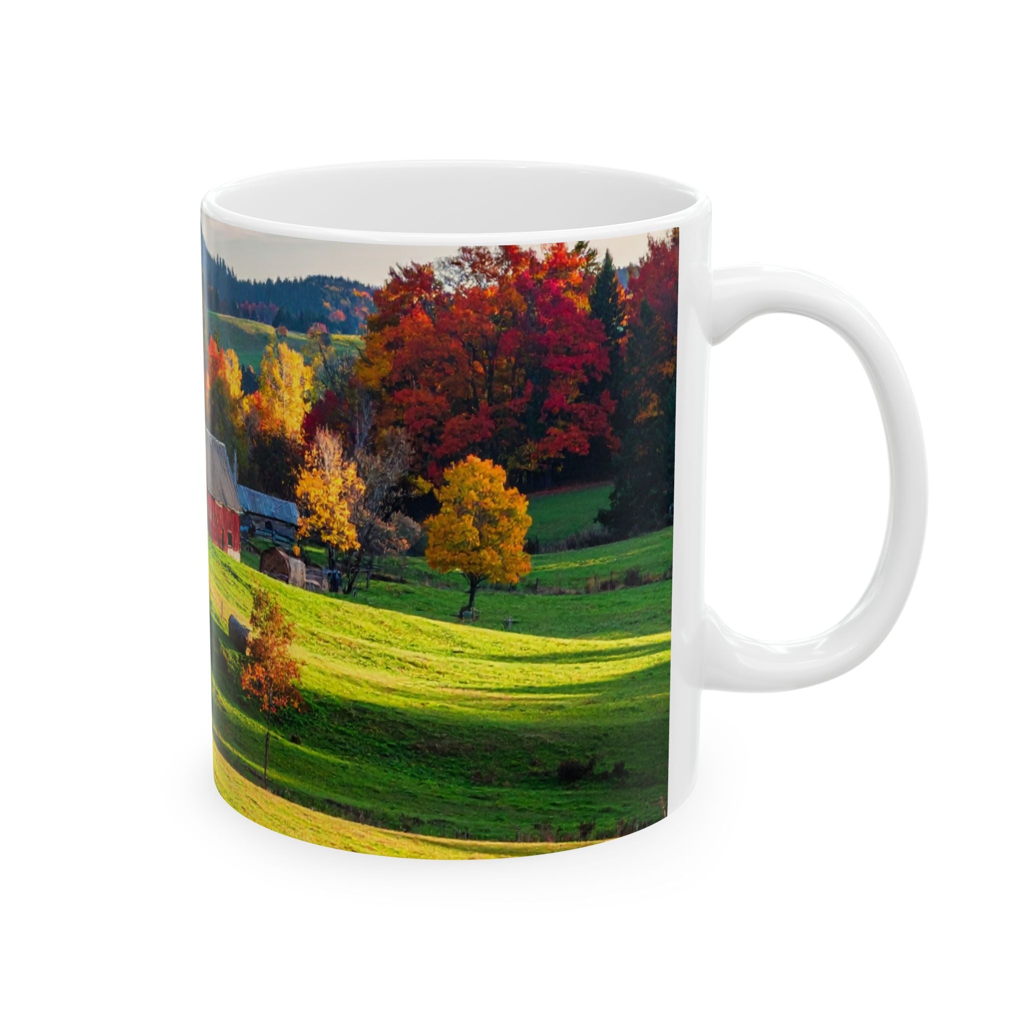 Fall Landscape Mug – Scenic Fall Coffee Cup, Cozy Seasonal Drinkware,