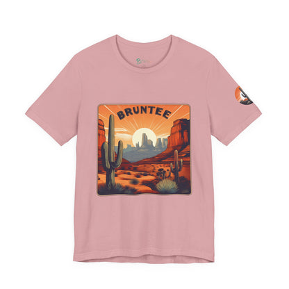 Desert Sunset Cactus T-Shirt – Men's Graphic Tee, Hiking & Travel Apparel, Gift for Nature Lovers