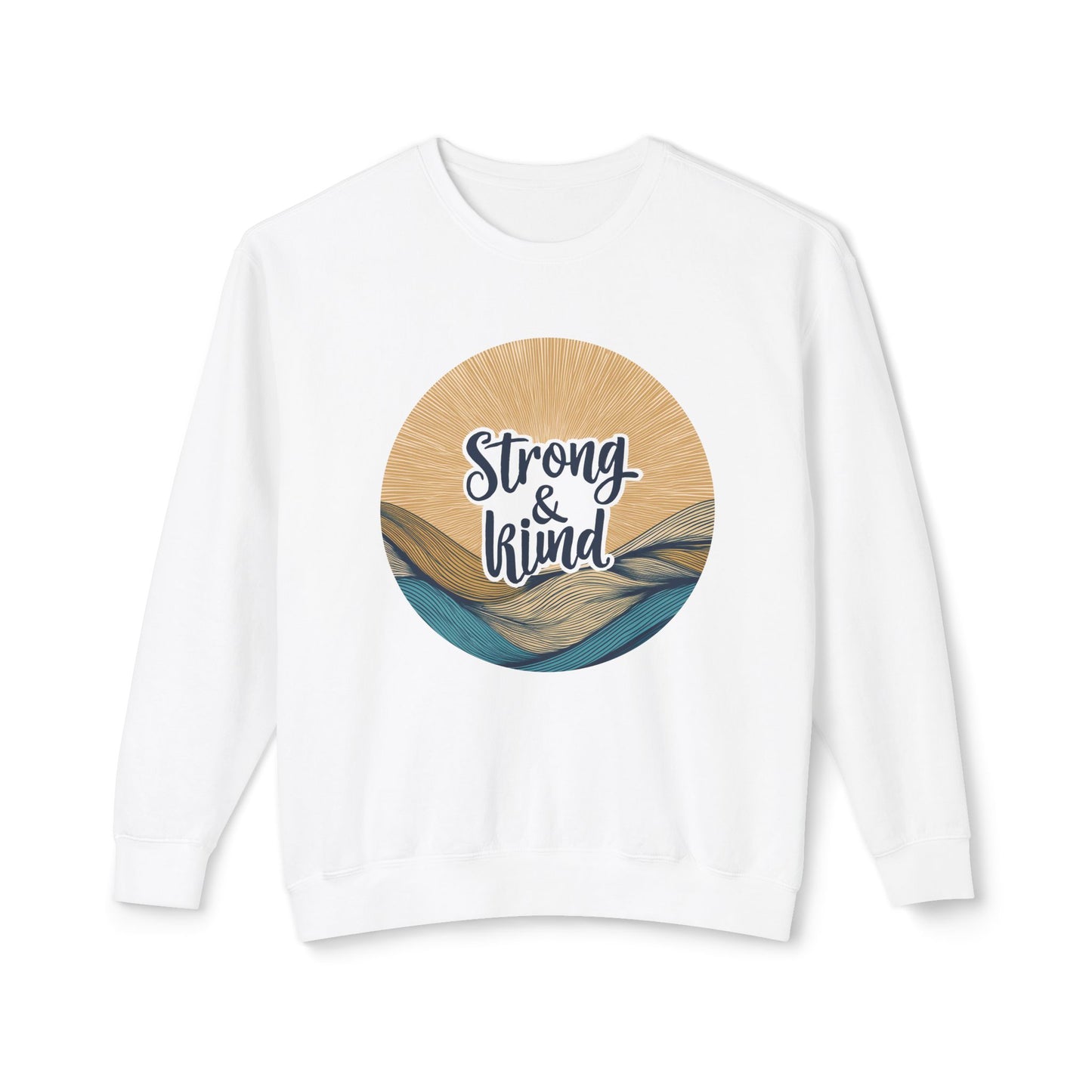 Bruntee Strong & Kind Crewneck – Inspirational Sweatshirt, Motivational Fashion, Gift for Her