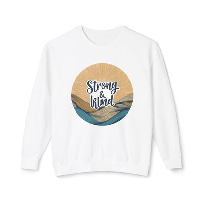 Bruntee Strong & Kind Crewneck – Inspirational Sweatshirt, Motivational Fashion, Gift for Her