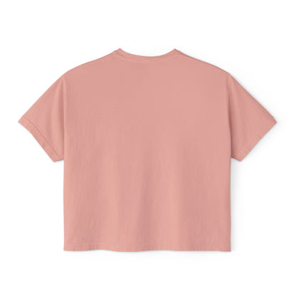 Women’s Boxy Sunset Tee – Casual Summer T-Shirt, Relaxed Fit, Gift for Nature Lovers