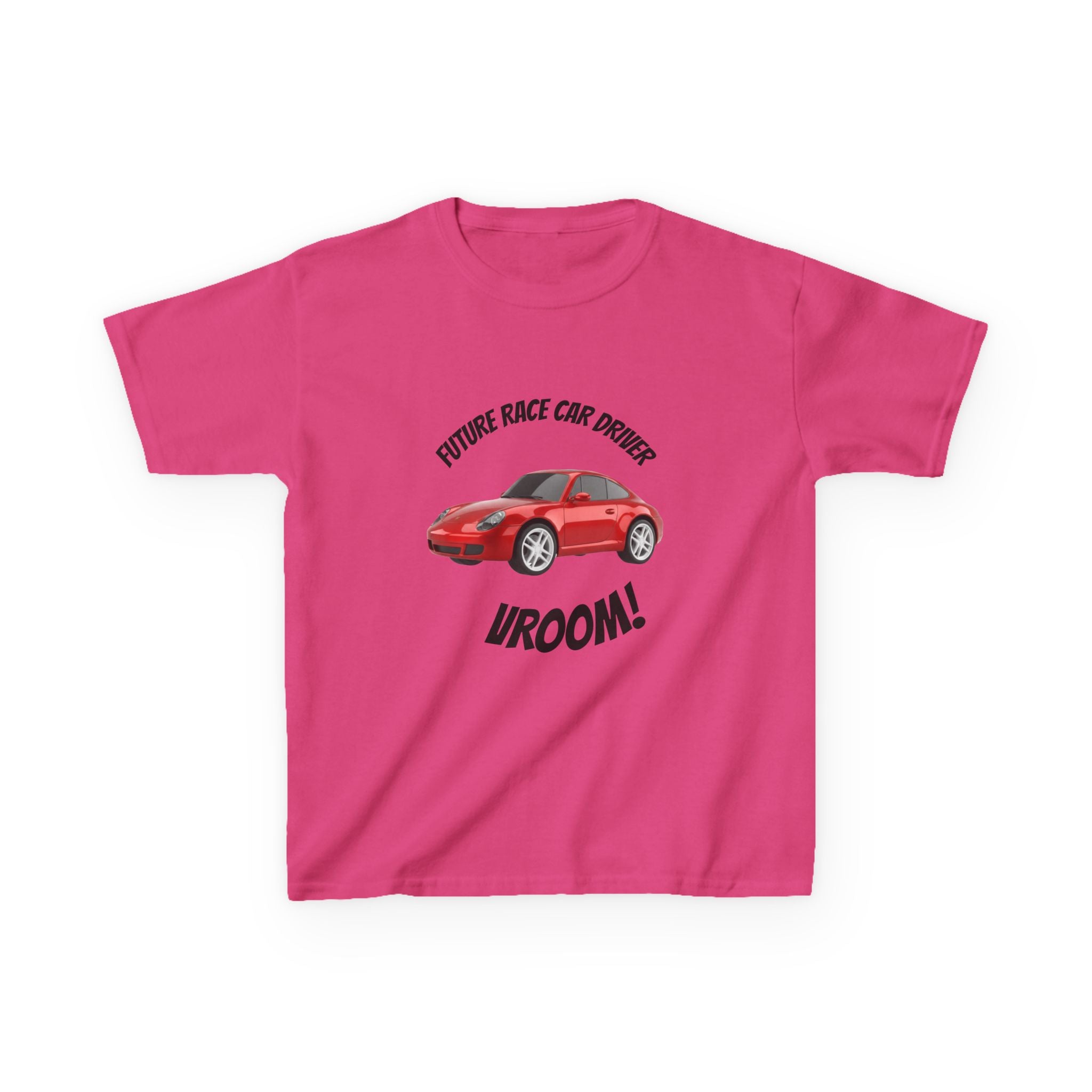Future Race Car Driver Kids T-Shirt – Vroom Graphic Tee, Fun Racing Shirt for Boys & Girls, Car Lover Birthday Gift