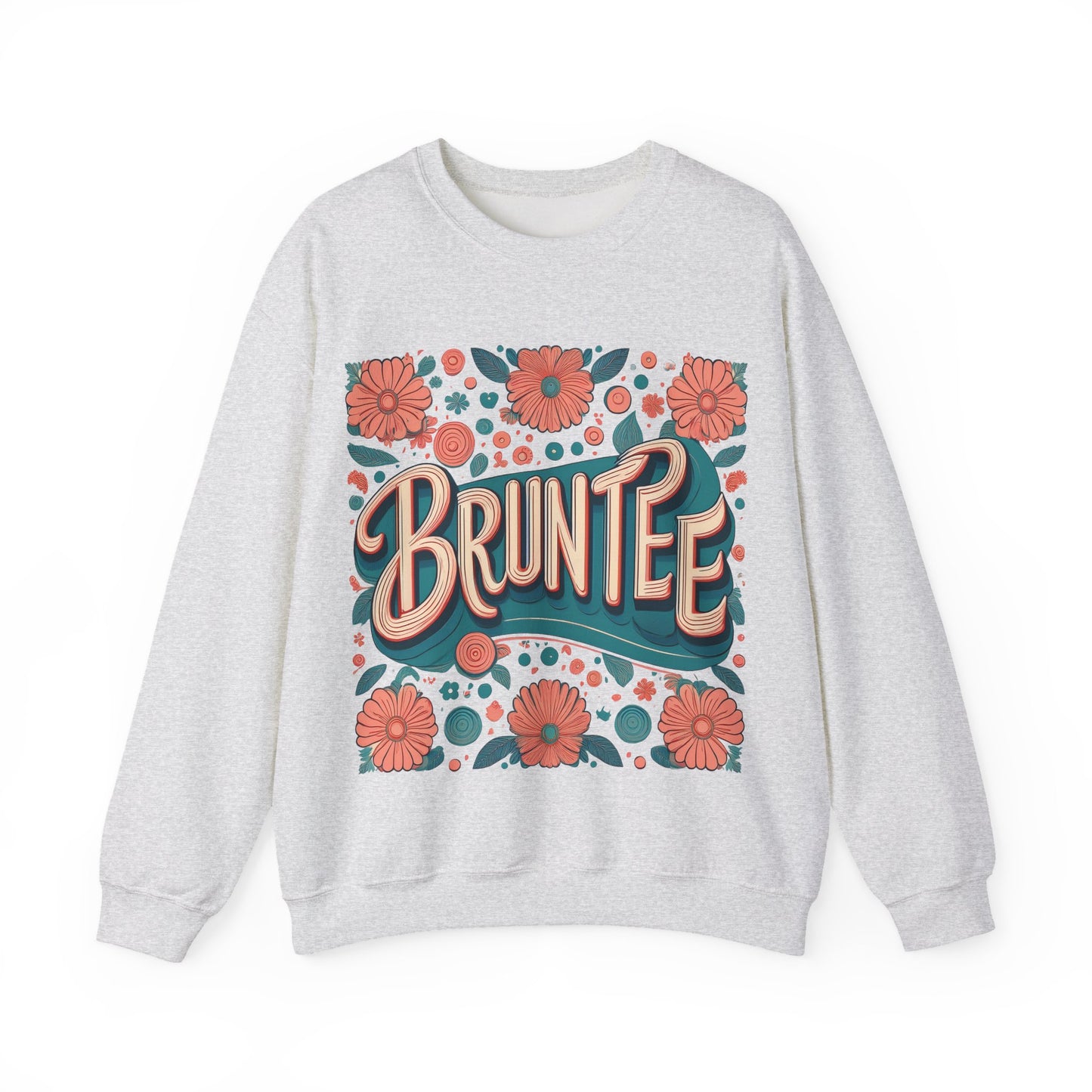 Women’s Retro Nostalgia Crewneck – 90s Y2K Groovy Graphic Sweater, Vintage Bruntee Style, Gift for Her