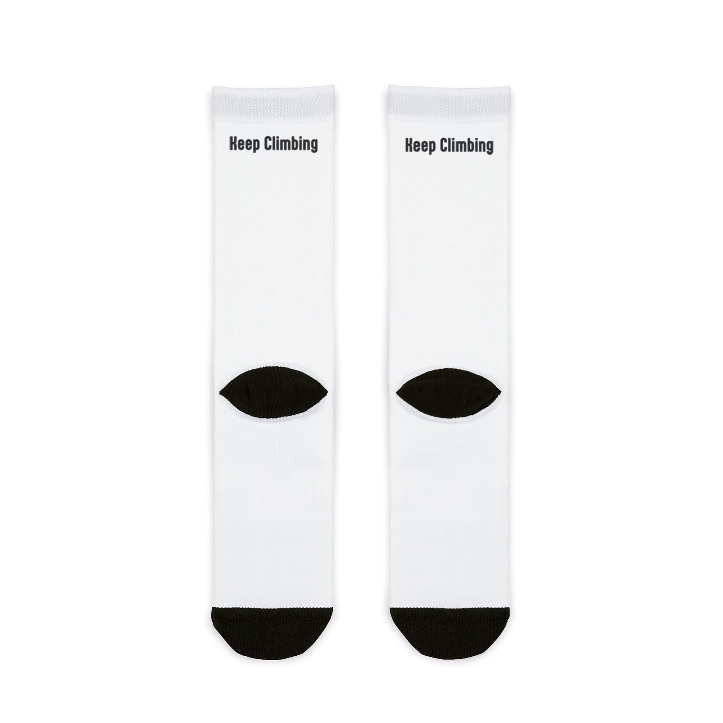 Bruntee Built To Rise Crew Socks - Motivational Athletic Socks - Keep Climbing