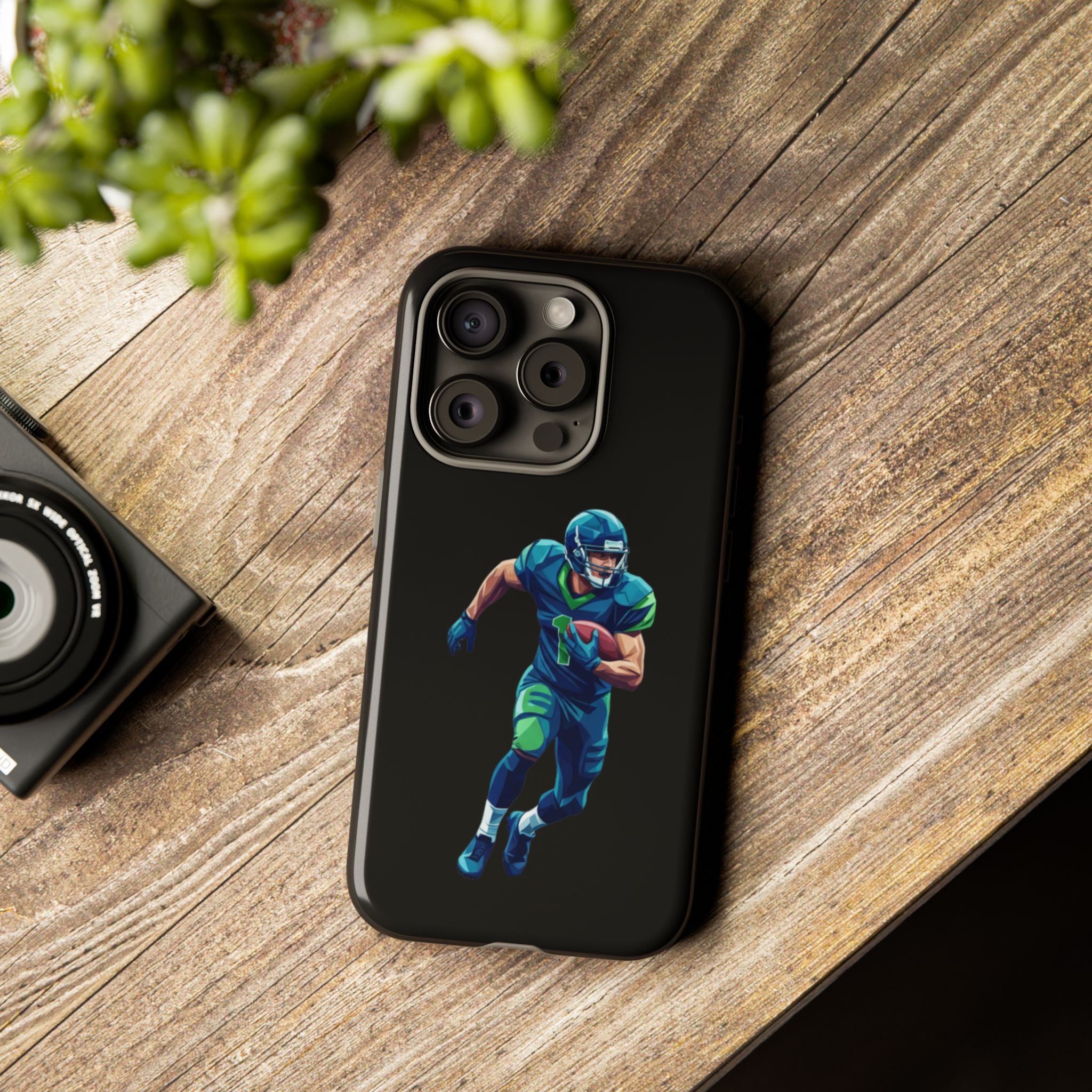 Football Splash Cartoon Phone Case for Teens & Sports Fans, Durable Shockproof Cover, Fun Gift for Gamers & Everyday Use