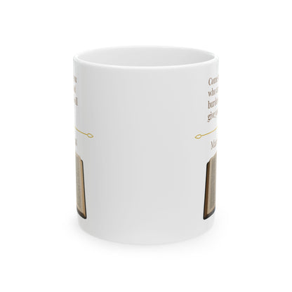 Matthew 11:28 Ceramic Mug – Faith Quote Cup, Inspirational Christian Gift, Encouraging Bible Verse Drinkware