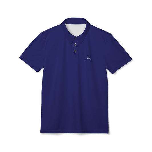 Bruntee Built To Rise Midnight Navy Polo – Slim Performance Fit | Quick-Dry, Stretch Fabric