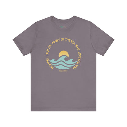 Ocean-Inspired Women's Tee | Beach Lover Shirt | Inspirational Casual Wear | Bruntee Faith Collection