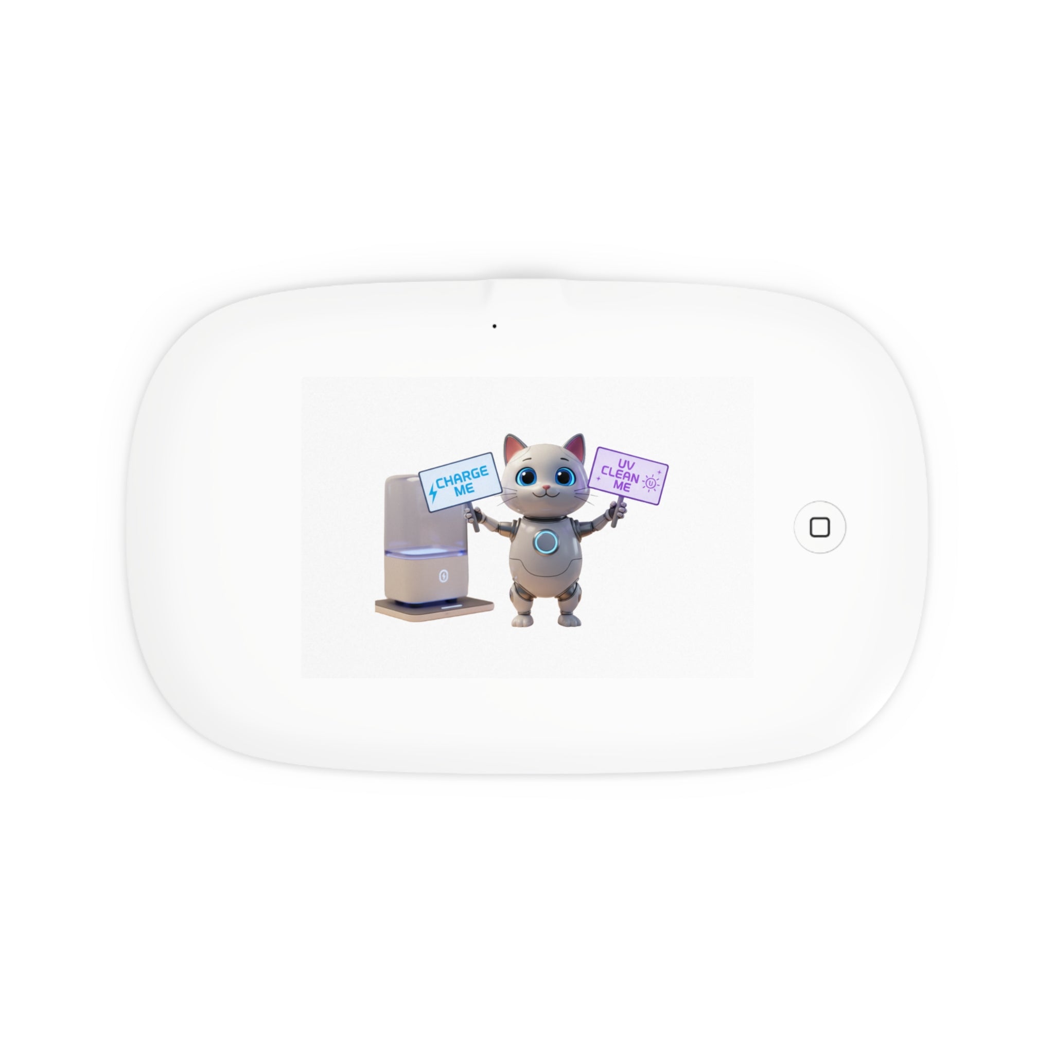 UV Phone Sanitizer & Wireless Charger | 2-in-1 Germ-Free Phone Charging Station, Tech Gift for Home & Office