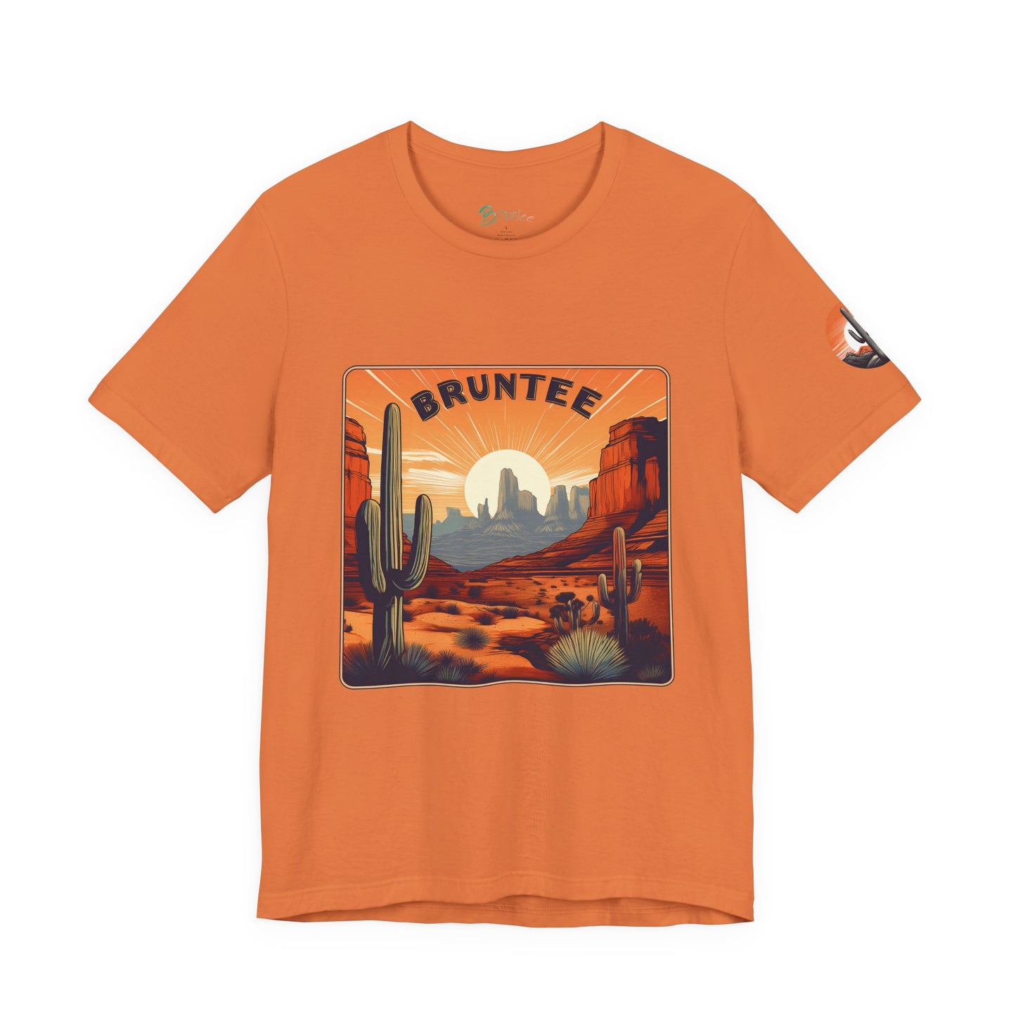 Desert Sunset Cactus T-Shirt – Men's Graphic Tee, Hiking & Travel Apparel, Gift for Nature Lovers