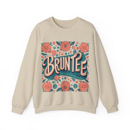 Women’s Retro Nostalgia Crewneck – 90s Y2K Groovy Graphic Sweater, Vintage Bruntee Style, Gift for Her
