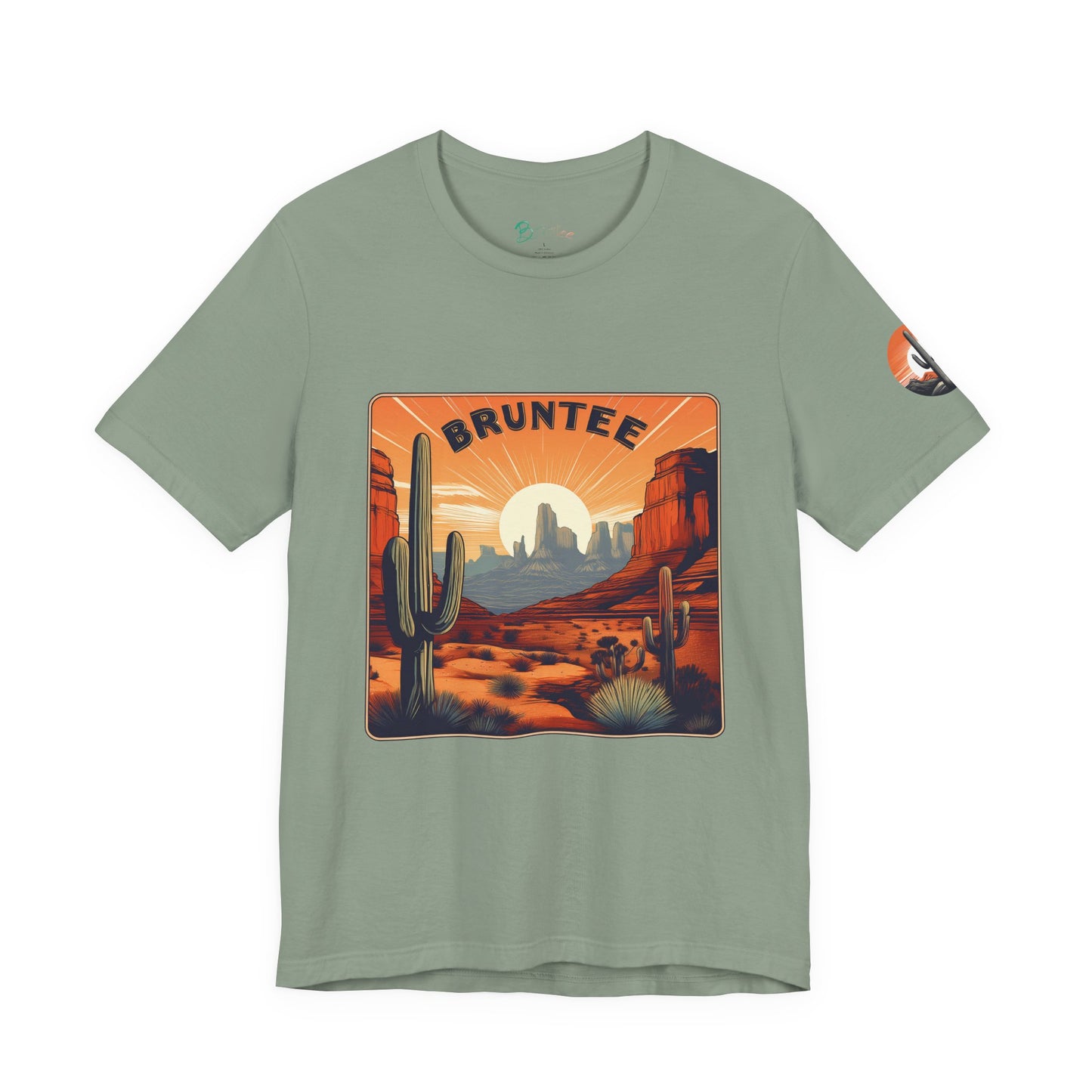 Desert Sunset Cactus T-Shirt – Men's Graphic Tee, Hiking & Travel Apparel, Gift for Nature Lovers