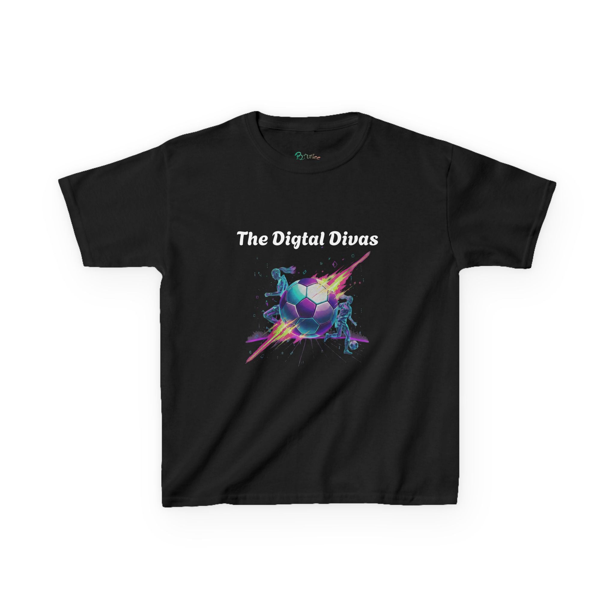 Girls T-Shirt - Digital Divas Retro Graphic Tee, Kids Gift for Birthdays