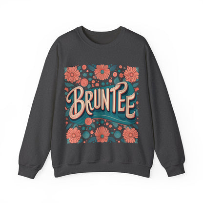 Women’s Retro Nostalgia Crewneck – 90s Y2K Groovy Graphic Sweater, Vintage Bruntee Style, Gift for Her