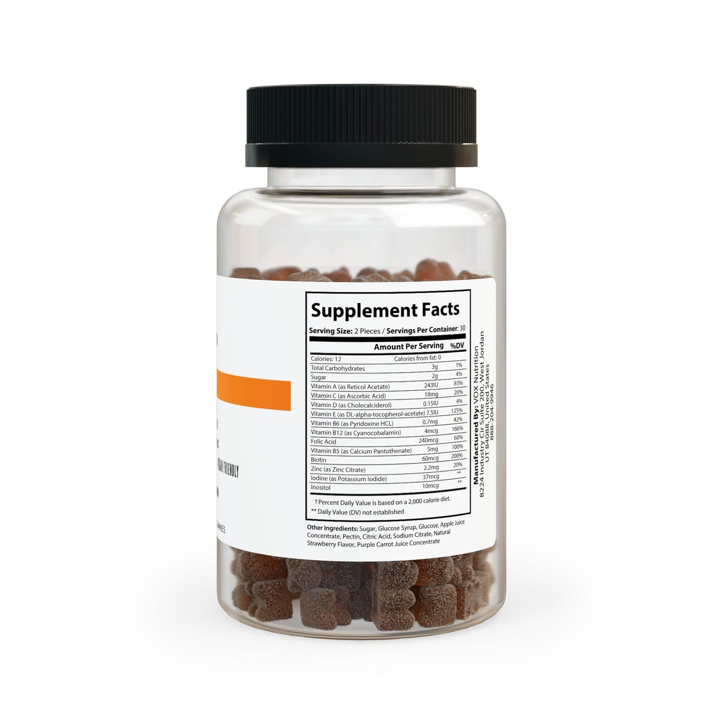 Built to Rise Multivitamin Gummies for Adults (60 Gummies) | Daily Multivitamin with Iodine, Biotin & Zinc | Energy & Immune Support