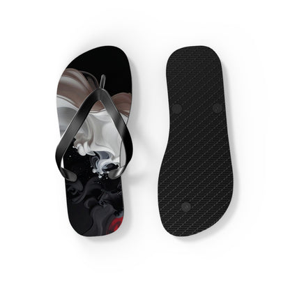 Bold Abstract Flip Flops | Stylish Summer Sandals, Beachwear & Poolside Vacation Footwear