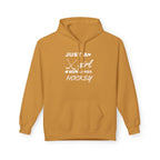 Just a Girl Who Loves Hockey Hoodie – Women’s & Girls’ Hockey Fan Pullover, Cozy Sports Sweatshirt, Gift for Hockey Lovers