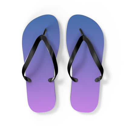 Ombre Gradient Flip Flops | Stylish Summer Sandals | Beach & Pool Footwear | Trendy Vacation Slides | Gift for Him or Her