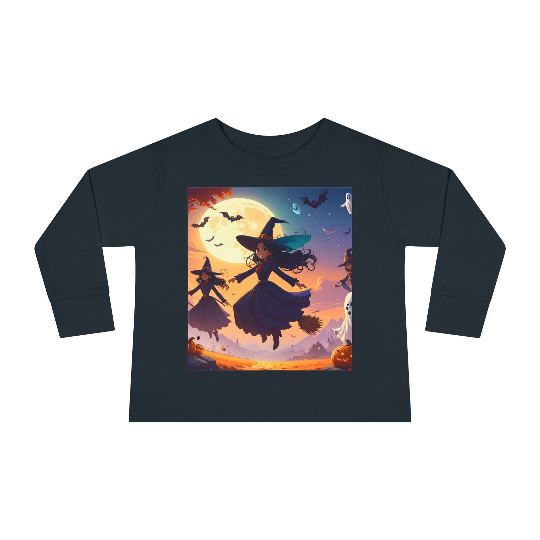 Toddler Halloween Long Sleeve Tee | Cute Witch Shirt | Spooky Season Kids Top | Autumn Toddler Outfit | Halloween Costume Idea