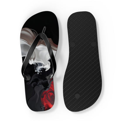 Bold Abstract Flip Flops | Stylish Summer Sandals, Beachwear & Poolside Vacation Footwear