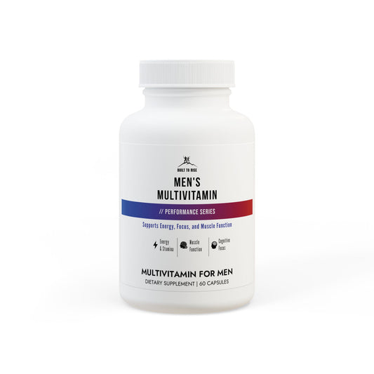 Built to Rise Multivitamin for Men (60 Capsules) | Energy, Strength & Immune Support | Non-GMO Daily Men’s Supplement