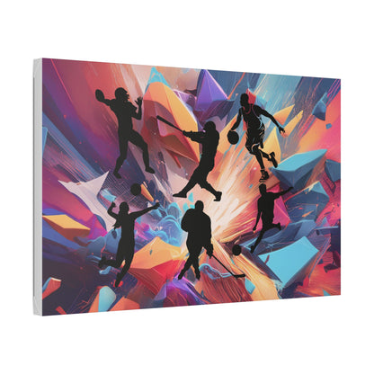 Bruntee The Athlete's Dreamscape Canvas Art Wraps | Sports Wall Art