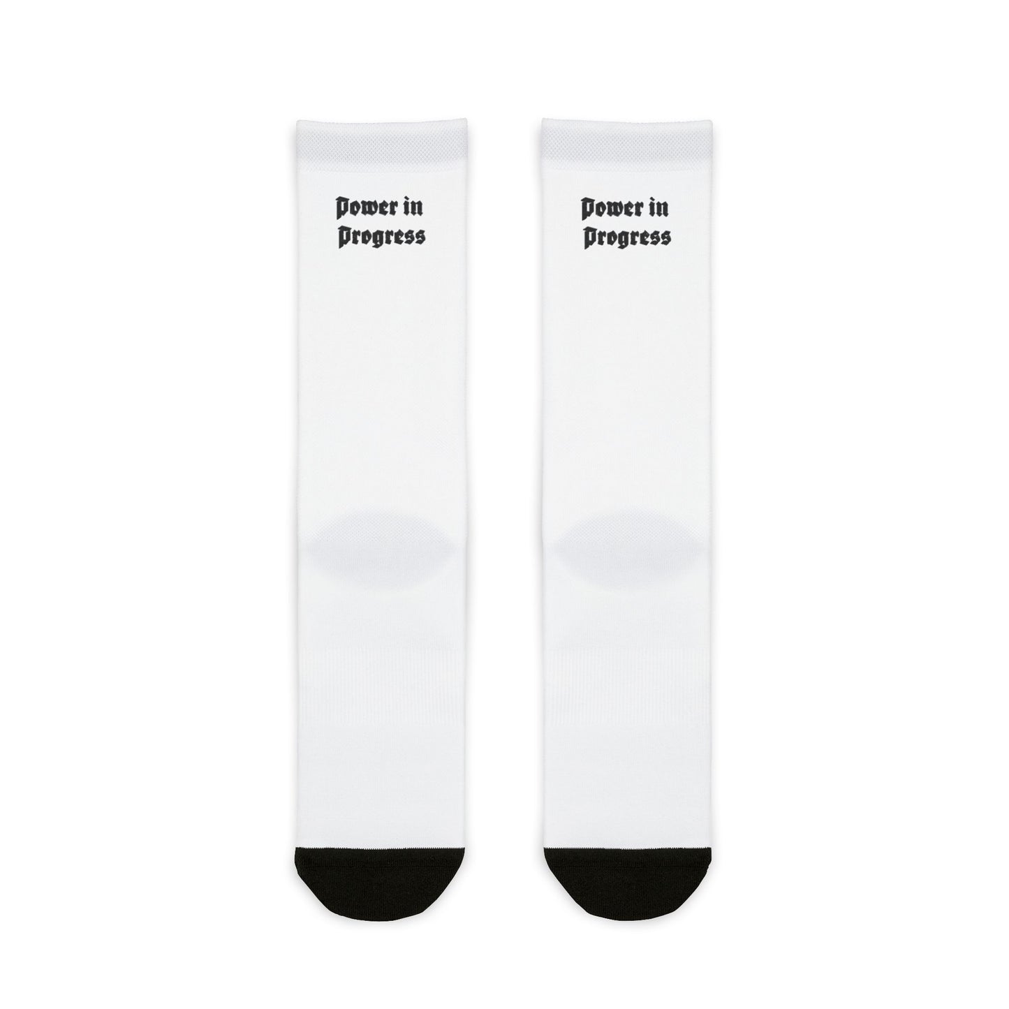 Bruntee Built To Rise Crew Socks - Motivational Crew Socks - Power in Progress