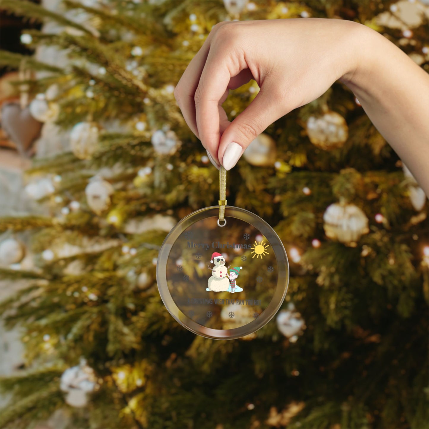 Christmas Glass Ornaments | Snowman Tree Decor, Festive Holiday Gifts, Unique Winter Keepsakes