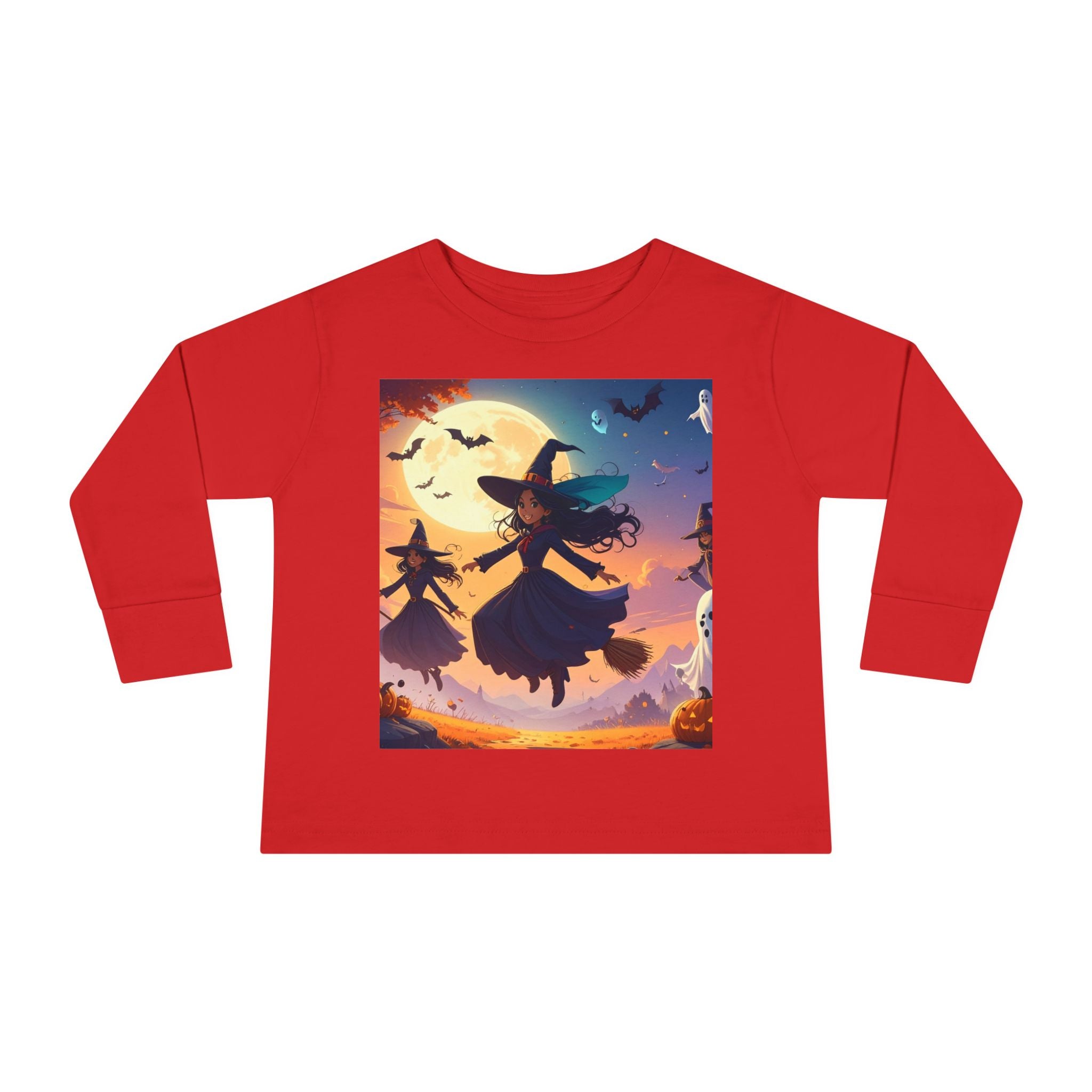 Toddler Halloween Long Sleeve Tee | Cute Witch Shirt | Spooky Season Kids Top | Autumn Toddler Outfit | Halloween Costume Idea
