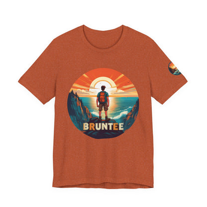Men’s Retro Adventure Tee – Bruntee Graphic Shirt, Summer Travel & Beach Style, Gift for Explorers