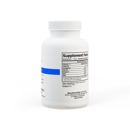 Built to Rise Omega-3 Fish Oil (60 Softgels) | High EPA & DHA | Heart, Brain & Joint Support | Lemon Flavor