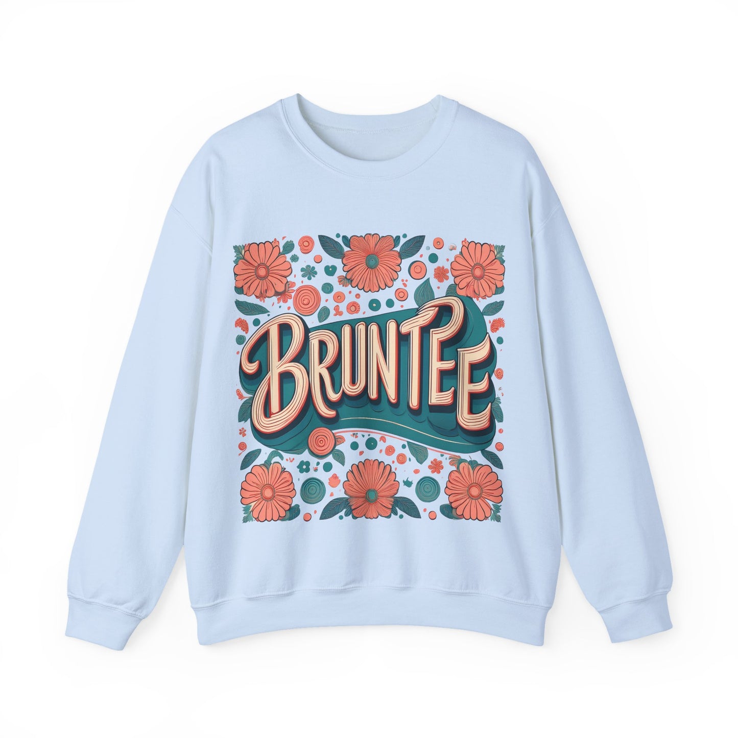 Women’s Retro Nostalgia Crewneck – 90s Y2K Groovy Graphic Sweater, Vintage Bruntee Style, Gift for Her