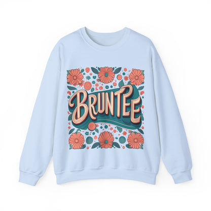 Women’s Retro Nostalgia Crewneck – 90s Y2K Groovy Graphic Sweater, Vintage Bruntee Style, Gift for Her