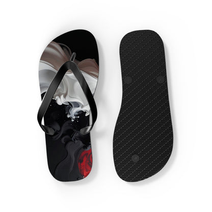 Bold Abstract Flip Flops | Stylish Summer Sandals, Beachwear & Poolside Vacation Footwear