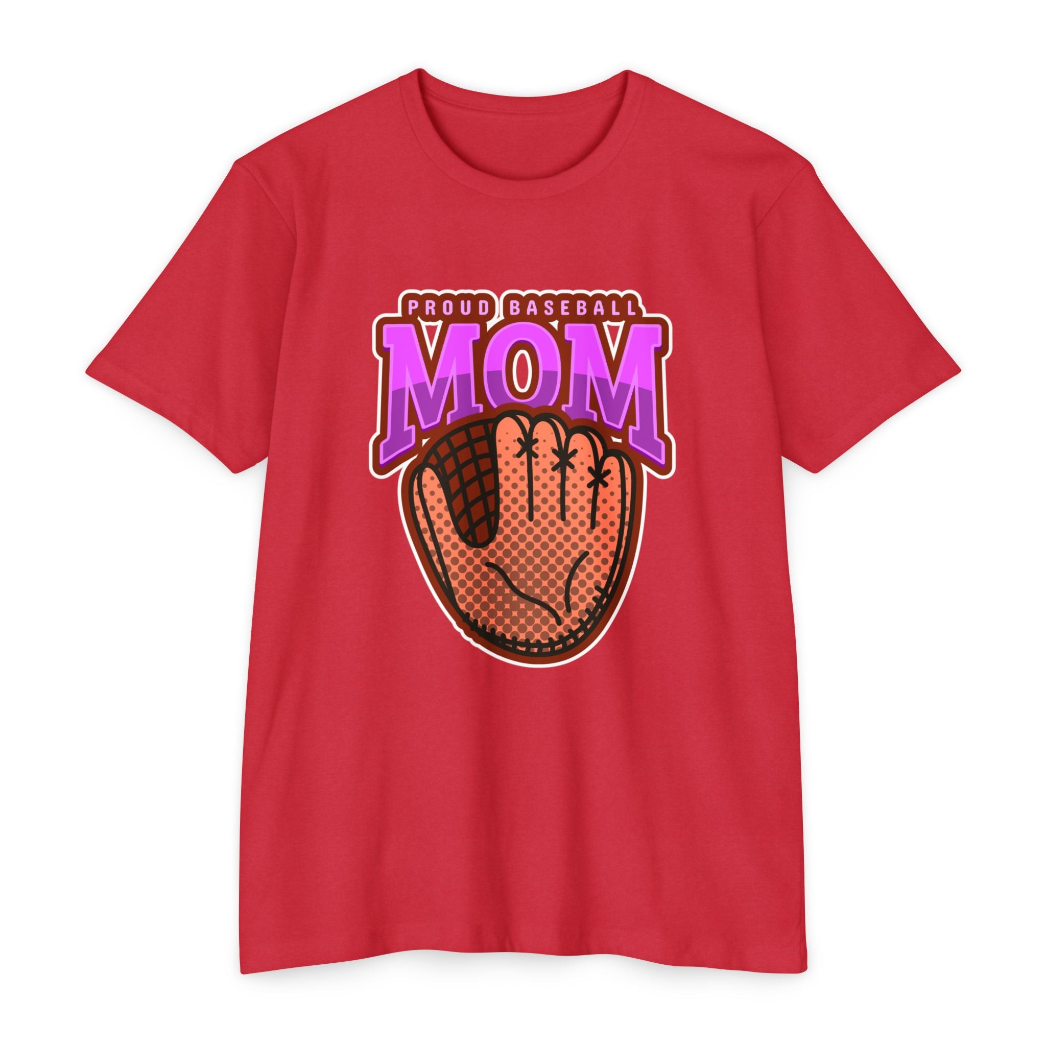 Proud Baseball Mom T-Shirt - Yellow Graphic Tee for Sports Moms & Casual Wear