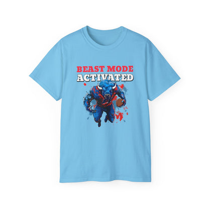 Bruntee Men's "Beast Mode Activated" Graphic Tee | Ultra-Cotton Gym Shirt & Fitness Gift