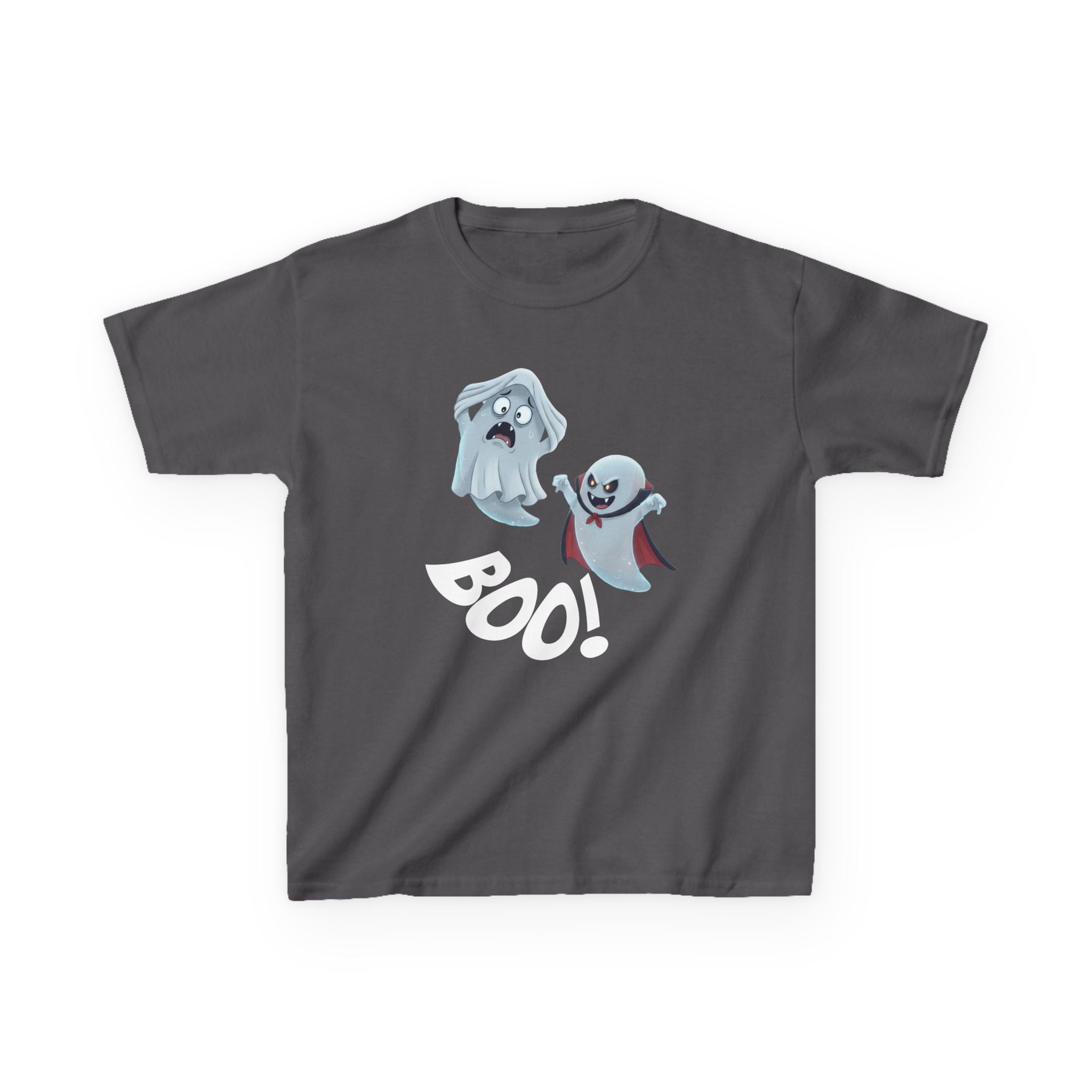 Halloween Ghost Kids T-Shirt – Spooky Boo Graphic Tee, Fun Halloween Outfit for Boys & Girls, Cute Kids Halloween Shirt