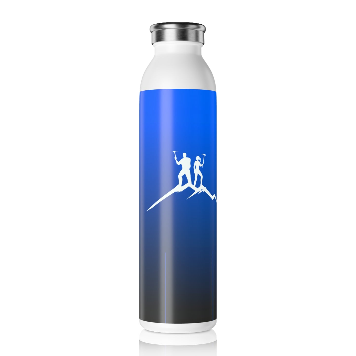 Bruntee Built to Rise Adventure Slim Water Bottle – Stainless Steel, Double Wall