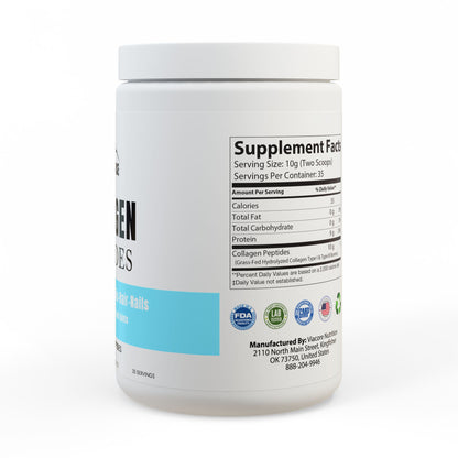 Built to Rise Collagen Peptides Type I & III (350g, 12.3oz) | Grass-Fed Collagen Supplement for Skin, Hair & Joint Support