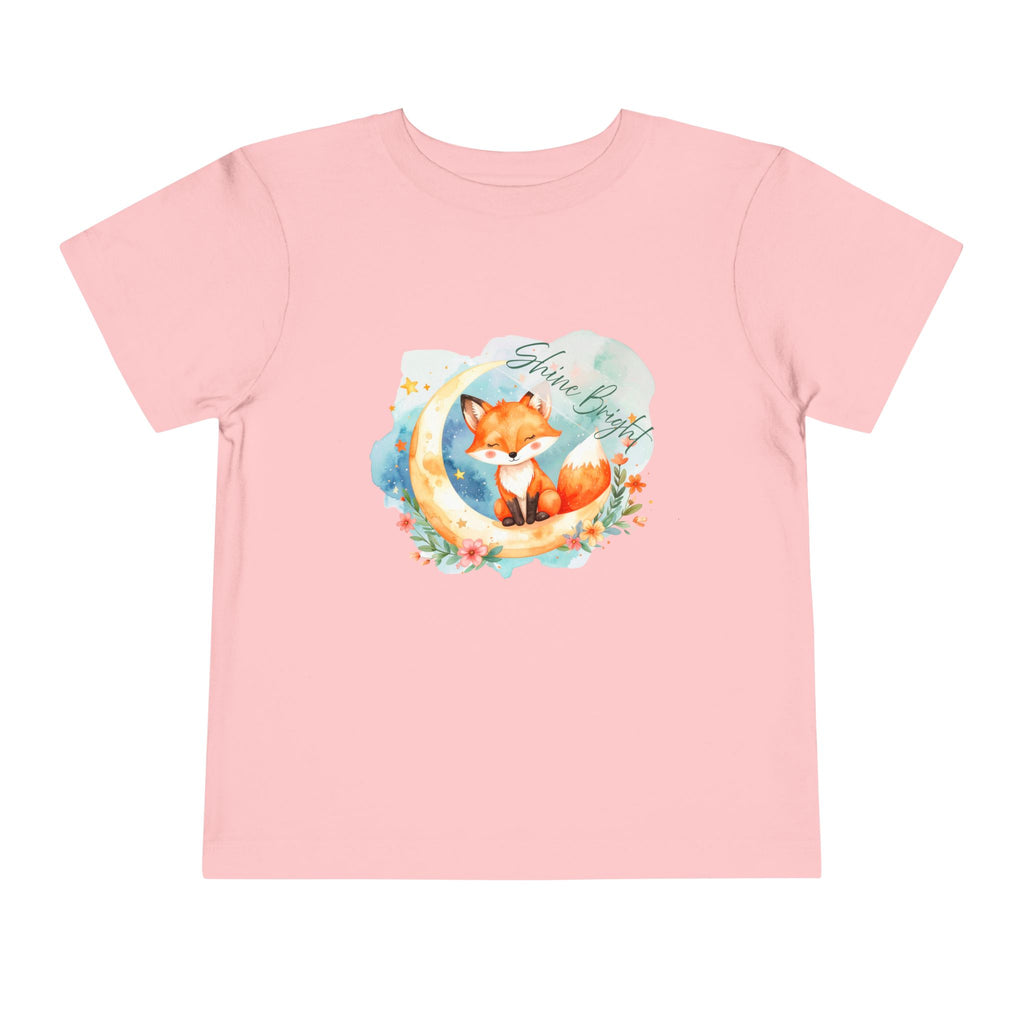 Bruntee Toddler Fox Moon Shirt – Cute Kids Animal Tee, Toddler Gift, Toddler Nature Lover Apparel