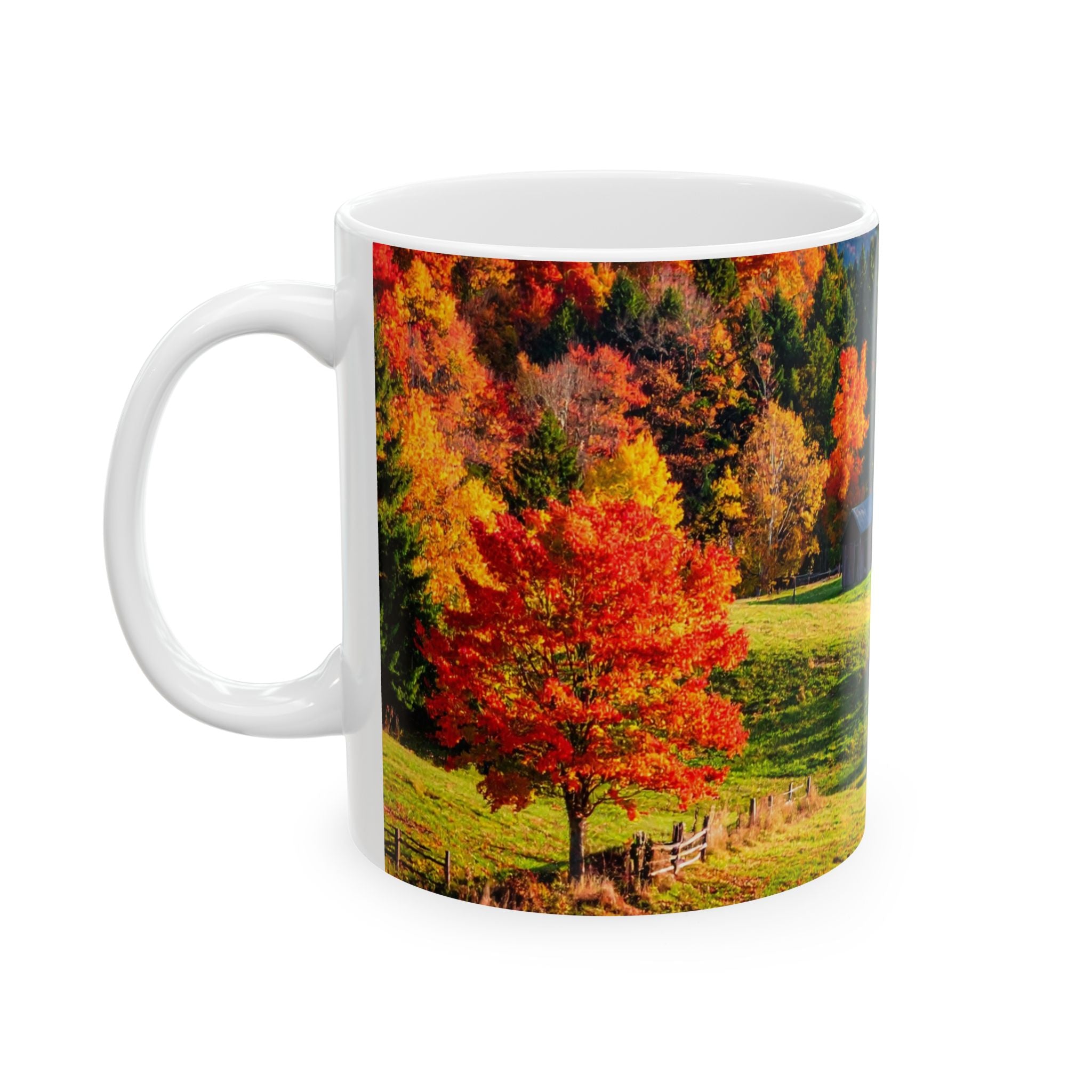 Fall Landscape Mug – Scenic Fall Coffee Cup, Cozy Seasonal Drinkware,