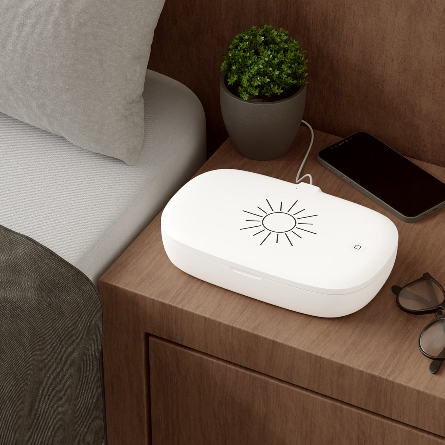 Bruntee UV Sanitizing Wireless Phone Charger Pad — Sunburst