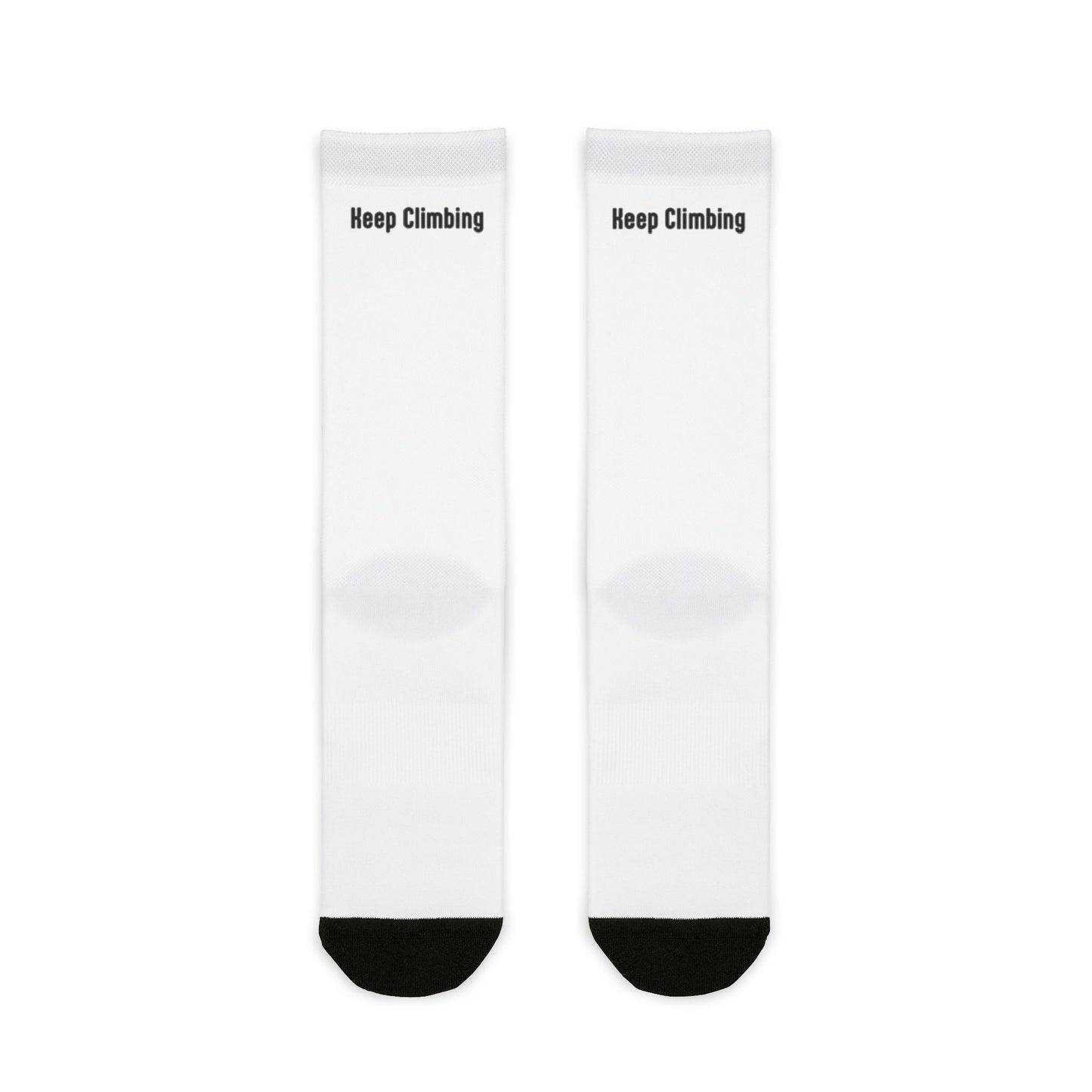 Bruntee Built To Rise Crew Socks - Motivational Athletic Socks - Keep Climbing