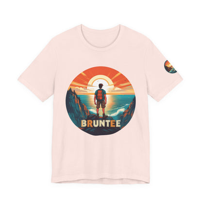 Men’s Retro Adventure Tee – Bruntee Graphic Shirt, Summer Travel & Beach Style, Gift for Explorers