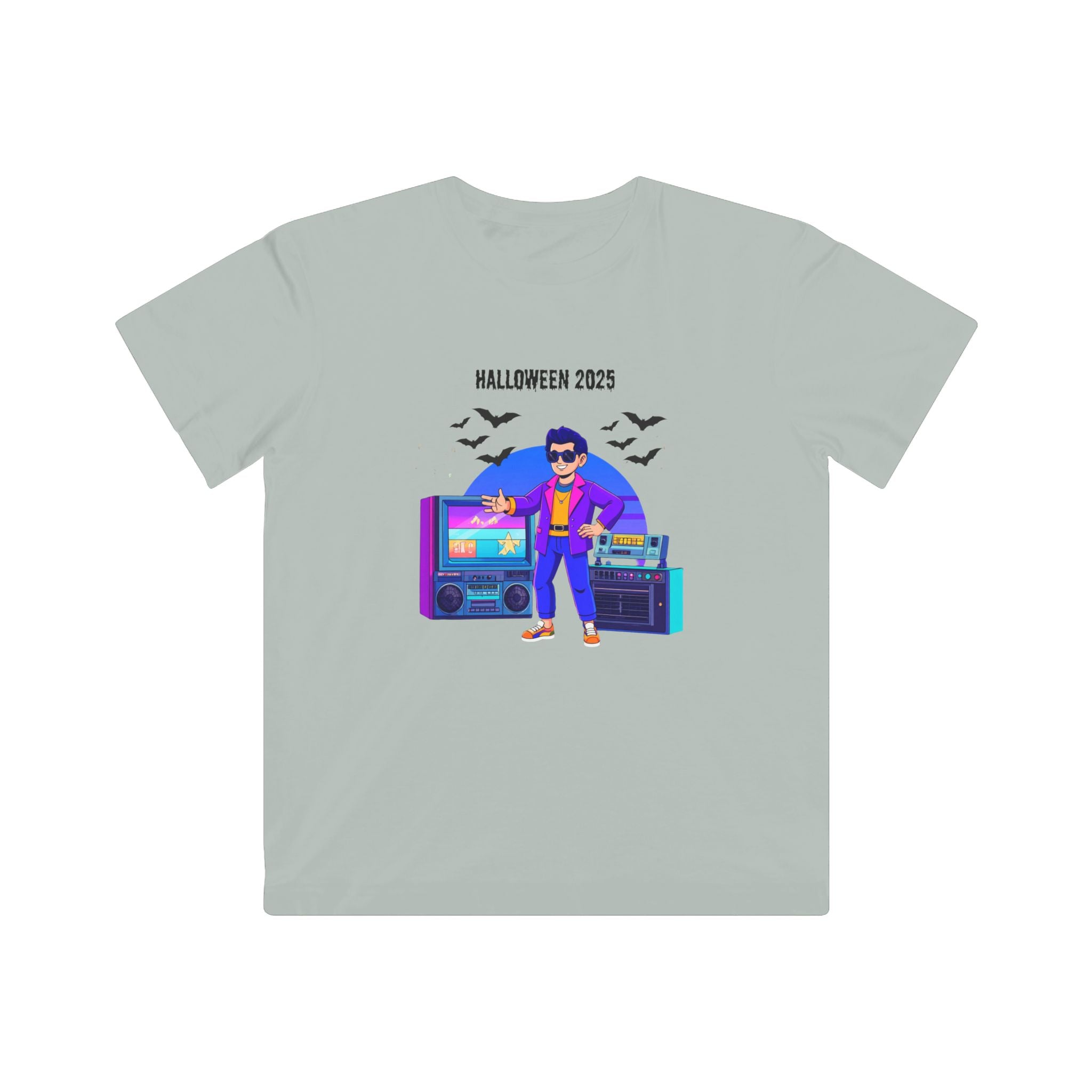 Retro Halloween Kids Tee | Fun Costume Shirt for Kids, Trendy Halloween 2025 Apparel, Party Graphic T-Shirt