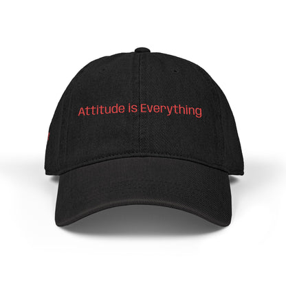 Embroidered Attitude Denim Hat | Motivational Cap, Vintage Casual Headwear, Everyday Style Gift