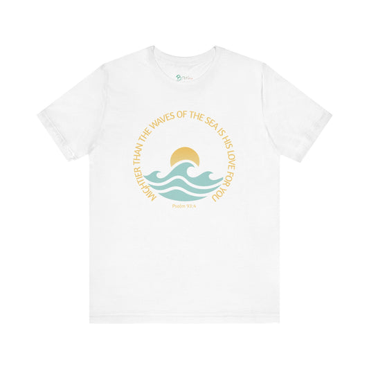 Ocean-Inspired Women's Tee | Beach Lover Shirt | Inspirational Casual Wear | Bruntee Faith Collection