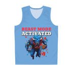 Beast Mode Basketball Jersey - Youth Sports Apparel, Gym Gear, Team Spirit, Birthday Gift, Unique Sportswear