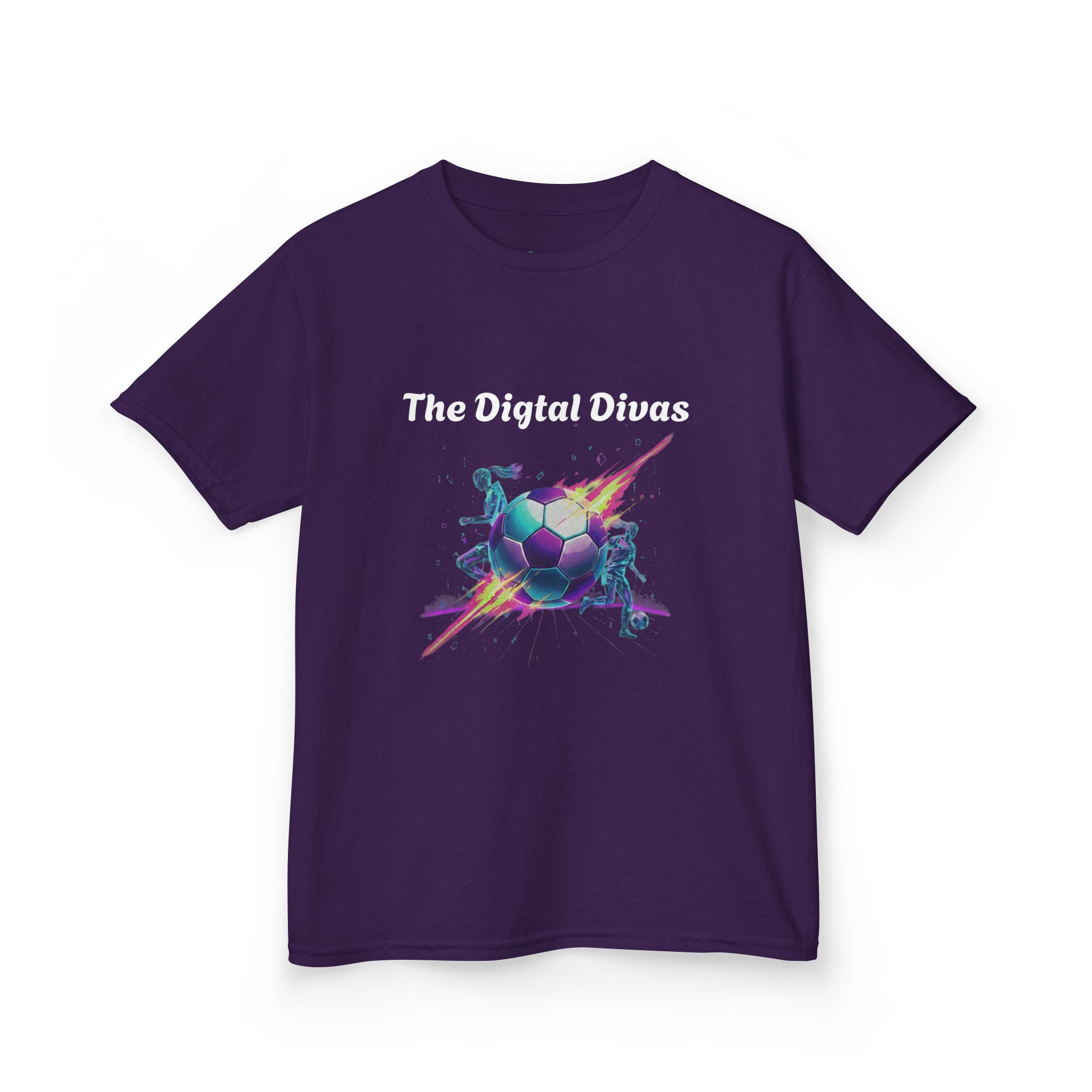 Girls T-Shirt - Digital Divas Retro Graphic Tee, Kids Gift for Birthdays