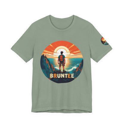 Men’s Retro Adventure Tee – Bruntee Graphic Shirt, Summer Travel & Beach Style, Gift for Explorers